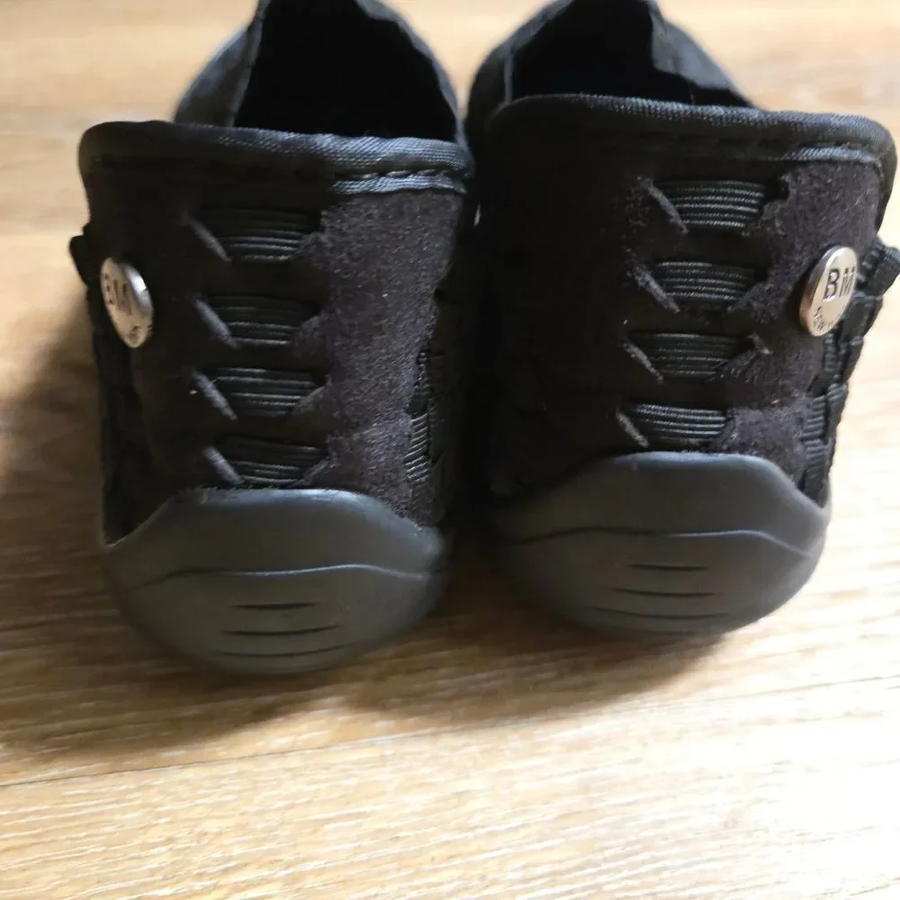 bernie mev. Men's Black Woven Shoes
